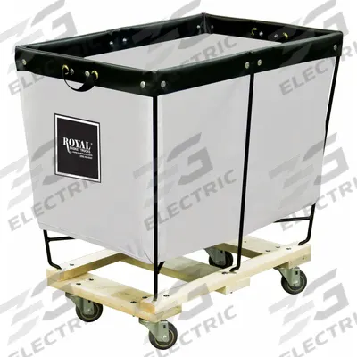 ROYAL BASKET TRUCKS Elevated Truck: 4.9 cu ft, 600 lb, 24 3/4 in L x 16 3/4 in W x 18 in H - Elevated Basket Trucks with Permanent Abrasion-Resistant Canvas Liner