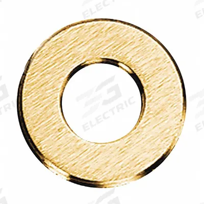 HUBBELL WIRING DEVICE-KELLEMS Flush Cap Ring: Round, Brass, Hubbell - Flanges and Trim Rings for Floor Boxes