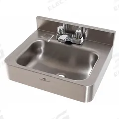ACORN Bathroom Sink: 1950, Silver, Stainless Steel, Dual Manual Handle, Knob Faucet Handle (MPN 1950-1-CSS). Key specifications — Series: 1950; Includes: Lavatory Mounting Bracket; Color: Silver; Brand: ACORN; Sink Type: General Purpose; Material: Stainless Steel; Sink Material: Stainless Steel.