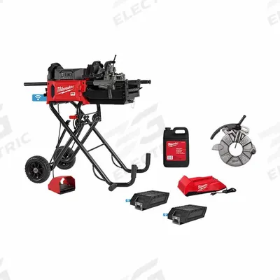 MILWAUKEE Pipe Threading Machine and Die Head: MX FUEL, For 1/8 in to 2 in Pipe - Cordless Portable Pipe Threading Machines