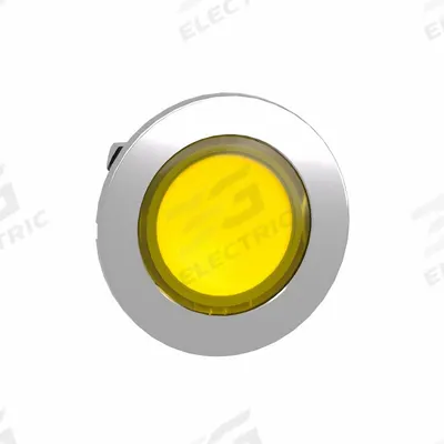 SCHNEIDER Pilot Light Head: 30 mm Panel Mounting Hole Dia, Yellow, Smooth, LED - Pilot-Light Heads