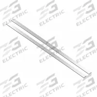 MIRREDGE Strips: 2 in Overall Ht, 36 in Overall Wd, 1/8 in Overall Dp, 2 PK (MPN 20236). Key specifications — Brand: MIRREDGE; Corner Shape: Square; Finish: Mirror; Color: Clear; Material: Plastic; Lighted: No.