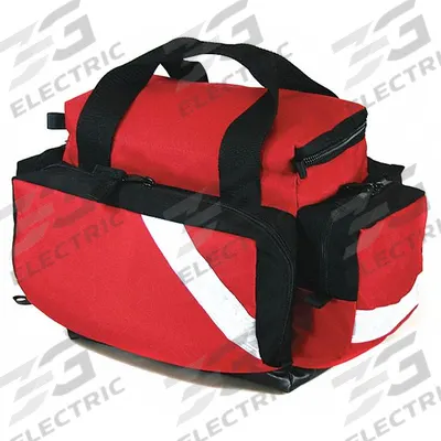 IRON DUCK Trauma Bag: 21 in L x 15 in W x 10 in H, Nylon, Red - Medical Duffel Bags
