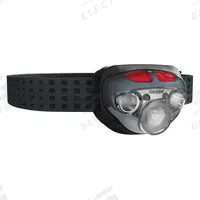 ENERGIZER Headlamp: 400 lm Max. Brightness, 35 hr Max Run Time, 85 m Max Beam, 2 Light Outputs, Gray (MPN HDDIN32EB). Key specifications — Brand: ENERGIZER; Battery: Includes 3 AAA.