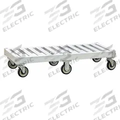 NEW AGE INDUSTRIAL Mobile Base: 36 in x 24 in x 9 3/8 in, 800 lb Load Capacity, Plate Caster (MPN 50310X6). Key specifications — attr41802: Plate Caster; attr41796: (2) Rigid Casters; (4) Swivel Casters; attr41794: Polyurethane; attr33579: NEW AGE INDUSTRIAL.