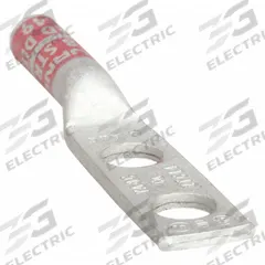 Compression Lug: For 6 AWG/8 AWG, Solid/Stranded Wire, 1/4 in Stud Size, Long, Copper Barrel (MPN YA8C2TC14). Key specifications — Inspection Hole: No; For Wire Type: Stranded; For Wire Sizes: 8 AWG; Brand: BURNDY; Manufacturer Part Number: YA8C2TC14.