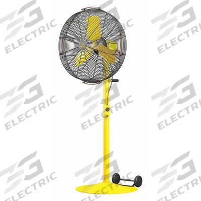 BIG ASS FANS Freestanding Fan: 24 in Blade Dia, Variable Speeds, 1/3 hp Motor HP - Standard Industrial Pedestal Fans