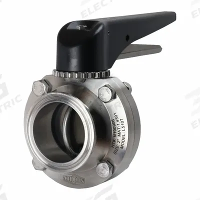 DIXON Butterfly Valve: 1 in Pipe Size, Clamp, 140 psi Max. Pressure (CWP), 304 Stainless Steel - 3-A Certified Stainless Steel Butterfly Valves