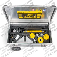ENERPAC Cylinder and Pump Set: 25 ton Cylinder Nominal Capacity, 10 ton Capacity with Attachments (MPN SC20HTBW). Key specifications — attr96685: Mfr. No. RCS201; attr98870: ENERPAC; attr96682: 1 to 5 in; attr96683: Mfr. No. RC256; attr96684: Mfr. No. P392; attr1160276: Hydraulic Cylinders and Hand Pump Wheeled Toolbox Set.
