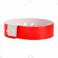 ID Wristband: No Legend, 10 in Overall Lg, 3/4 in Overall Wd, Vinyl, Red, 500 PK (MPN V1-03). Key specifications — attr1126094: Red.