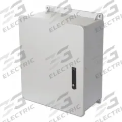 WIEGMANN Enclosure: Fiberglass, 24 in x 20 in x 10 in, NEMA 1/12/3R/4X/6P, Hinged, Solid Cover (MPN HW-J2420103PT). Key specifications — Brand: WIEGMANN; Knockouts: Not Included.