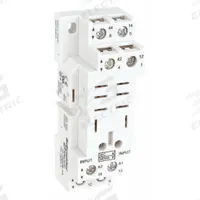 SCHNEIDER Relay Socket: 16 A Rating, DIN-Rail Socket Mounting, 8 Pins, D Socket, Std, Finger Safe (MPN 70-782D8-1A). Key specifications — Brand: SCHNEIDER.