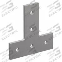 T Flat Plate: T Flat Plate, 15 Series, 1/4 in x 4 1/2 in x 4 1/2 in, For 21/64 in Slot Wd, 5 Holes (MPN 4480). Key specifications — Material: Aluminum; Brand: 80/20; Finish: Anodized.