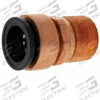 NIBCO Push-Fit Adapter Fitting: 1/2 in OD x 1/2 in Pipe Size, Push-to-Connect x MNPT, Copper (MPN 9130600P). Key specifications — Brand: NIBCO.