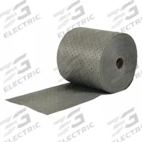 BRADY SPC ABSORBENTS Sorbent Roll: Gray, Polypropylene, 150 ft Roll Lg, 15 in Roll Wd, Box (MPN MRO15-DP). Key specifications — Brand: BRADY SPC ABSORBENTS; Material: Polypropylene.