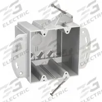 CANTEX Electrical Box: PVC, Nonmetallic Material & Nominal Size, Rectangular, 2 Gangs, 3 in Box Dp (MPN EZ48DNR). Key specifications — Brand: CANTEX; Bracket Style: Without Bracket; Clamp Style: NMSC.