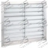 33"H-W 5.75"L Aluminum Backdraft Damper: For 30 in Fan, Single Panel, 33 in H, 33 in W, 3 in D, Wall (MPN 3C309). Key specifications — Airflow Direction: Horizontal; Blade Type: Flat Blade; Brand: DAYTON; Maximum Air Velocity: 2500 fpm; Mounting Position: Vertical.