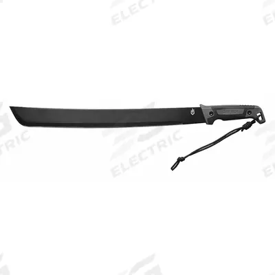 GERBER Machete: 24 in Overall Lg, 22 in Cutting Edge Lg, Steel, Rubber, 1 lb Wt - Machetes