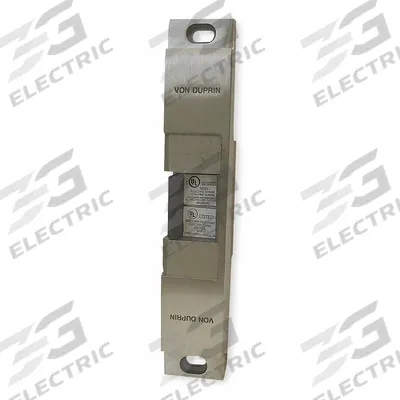 VON DUPRIN Electric Door Strike: 1 5/8 in Wd, 9 in Ht, Cylindrical/Mortise - Combination Cylindrical & Mortise Electric Strikes