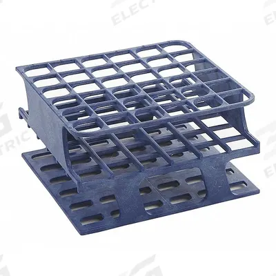 HEATHROW SCIENTIFIC Tube Rack: 2 3/8 in Overall Wd, 4 in Overall Ht, 4 in Overall Lg, POM, Blue - Lab Storage Racks