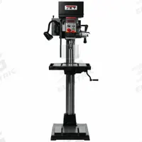 JET Drill Press: Belt Drive, Variable Speed, 50 RPM – 2,000 RPM, 230V AC /Three-Phase, 26 1/2 in (MPN 354251). Key specifications — attr22849: 50 to 2000 RPM; attr22858: 230V AC; attr73523: Tapping; attr22856: Belt; attr73570: Three-Phase; attr22850: 26-1/2 in; attr22846: 1-1/2 hp; attr22840: 4.6A.