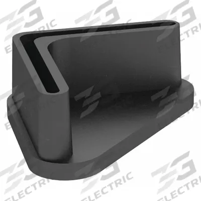 TENNSCO Foot Plate: 1 1/2 in x 1 1/2 in x 3/4 in, Black, Nylon - Footplates for Boltless Shelving