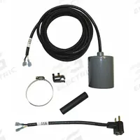 SJE-RHOMBUS Float Switch: Wide-Angle, Normally Open (Pump Down), 120V AC, 13 A, Piggyback Plug, PVC (MPN 15PMD1WP- QF). Key specifications — Rated Voltage: 120V AC; Brand: SJE-RHOMBUS; Electrical Connection: Piggyback Plug; Counterweight/Mounting: Pipe Clamp Required.