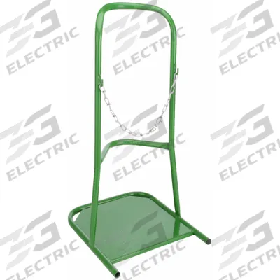 SAFTCART Single Cylinder Stand: 1 Cylinder, For 9 1/2 in to 9 1/2 in Dia - Floor-Mounted Stands