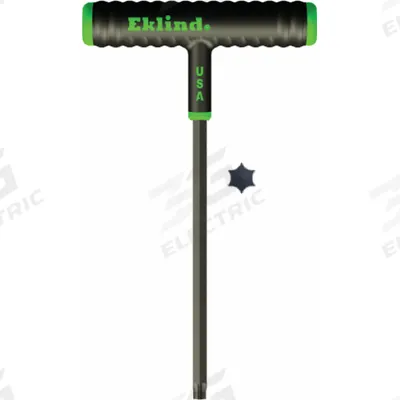 EKLIND Torx key: Power-T, 1 Tips, Torx, Std End, T25 Tip Size, Long, Alloy Steel - T-Shaped Torx & Torx Plus Keys