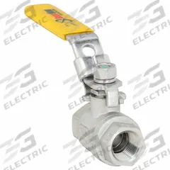 APPROVED VENDOR Manual Two-Way Ball Valve: 3/8 in, 316 Stainless Steel, Straight Valve Body, PTFE (MPN 06Q201N04038). Key specifications — Brand: APPROVED VENDOR; Handle: Locking Lever.