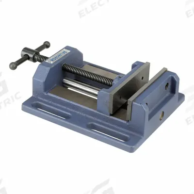 PALMGREN Machine Vise: 6 in Jaw Face Wd, 6 in Max Jaw Opening, 2 in Throat Dp - Low-Profile Drill Press Vises