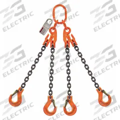 PEWAG Chain Sling: 9/32 in Chain Trade Size, 100 Chain Grade, Steel, Adj, 5 ft Sling Lg, Black (MPN 7G100QOSXK/5). Key specifications — Brand: PEWAG.