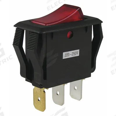 GARDNER BENDER Lighted Appliance Rocker Switch,SPST: 2 Positions, SPST, On/Off - General Purpose Rocker Switches