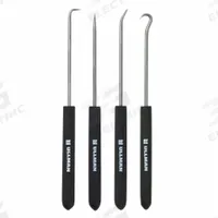 ULLMAN Hook/Pick Set: Steel, Angle/Hook/Straight, 45° Angle/90° Angle/Hook/Straight Tip (MPN CHP4). Key specifications — attr1004944: ULLMAN; attr1016102: Steel; attr1016110: Plastic; attr1016098: Hook/Pick Set; attr1016101: Hook; attr1016108: Knurled; attr1034911: Steel.
