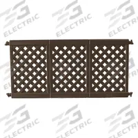 GROSFILLEX Patio Fence Panel: Brown, 3 Panels, 38 1/2 in Overall Ht, 84 in Overall Lg, 0 Posts (MPN US963423). Key specifications — Material: Resin.