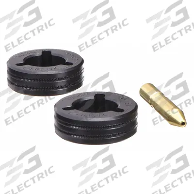 MILLER ELECTRIC Drive Roll Kit: 2-Roll, 0.035 in, V-Knurl - 2-Roll Kits with Inlet Guide for Miller