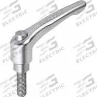 KIPP Adjustable Handle: SS, 5/16"-18 Thread, 20 mm Thread Lg, 80 mm Lg, Silver (MPN K0124.93A3X20). Key specifications — Brand: KIPP.