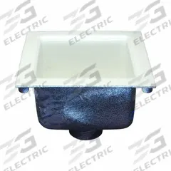 ZURN Floor Sink: 12 in Overall Wd, 6 in Sump Dp, 2 in Nominal Pipe Size, No Hub, Square, Cast Iron (MPN Z1900-2NH-2). Key specifications — attr1332259: White; attr1332254: Cast Iron; attr1332277: No Hub; attr1332284: ZURN; attr1355724: 1/2 Opening; attr1332282: Enamel.