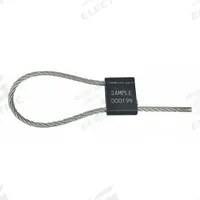 TYDENBROOKS Cable Seals: Black, Aluminum, 12 in Cable Lg, 3/16 in Cable Dia, Random, 200 PK (MPN V46030121-08-GRAI). Key specifications — Brand: TYDENBROOKS; Marking Color: White; Marking Included: Numbers; Marking Message: Sealed; Marking Numbering: Random.