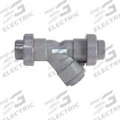 HAYWARD Y Strainer: 3/4 in, NPT, Mesh, 0.0313 in Screen Size, PVC, FPM, 3 3/4 in Ht, 4 1/8 in Lg (MPN YS10075T). Key specifications — Brand: HAYWARD; Seal Material: FPM; Manufacturer Part Number: YS10075T; Screen Material: PVC.