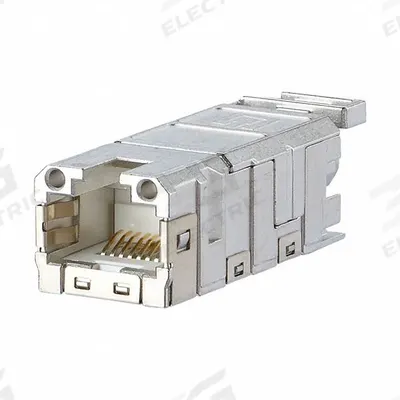 METZ CONNECT RJ45 Field Jack Insert: Data Insert, Straight Insulation Displacement Female - Industrial RJ45 Plug Inserts & Field Plugs