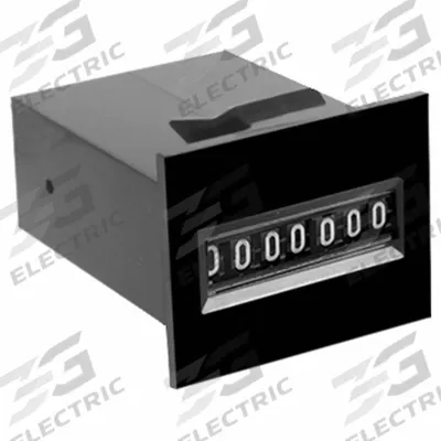 TRUMETER Electromechanical Counter: Front Panel Mounting, 7/8 in x 1 1/4 in, 6 V DC – 12 V DC - Electromechanical Counters