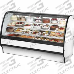 TRUE REFRIGERATION Refrigerated Merchandiser: 49 1/8 in x 77 1/4 in x 39 in, White, Curved Glass (MPN TGM-R-77-SC/SC-W-W). Key specifications — attr1277723: TRUE REFRIGERATION; attr1277683: R-290; attr1277691: No; attr1277694: White; attr1280716: Curved Glass; attr1280729: TGM.