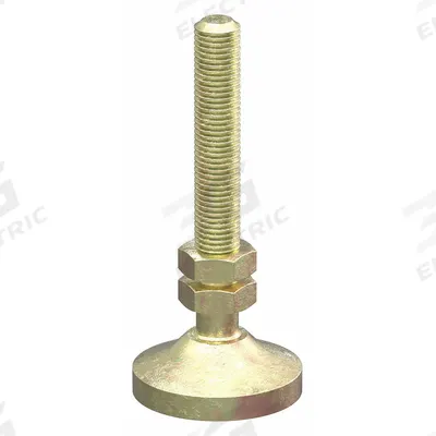 80/20 Leveling Feet: 10 Series/15 Series, Cast Iron, 1 1/4 in x 1 1/4 in x 2 7/8 in - Pivot Leveling Feet