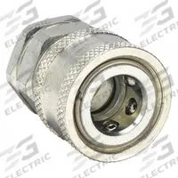SNAP-TITE Hydraulic Quick Connect Hose Coupling: 3/8 in, Steel, 27.25 lpm Max. Flow Rate (MPN PHC6-6FV). Key specifications — Thread Size: 3/8"-18; Seal Material: Fluorocarbon; Brand: SNAP-TITE.