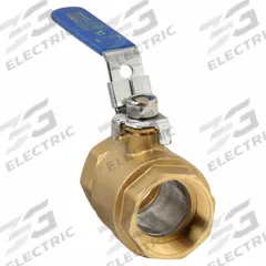 APPROVED VENDOR Manual Two-Way Ball Valve: 1 1/2 in, Brass, Straight, FNPT x FNPT, Two-Piece, Lever (MPN G-F600-150LH). Key specifications — Brand: APPROVED VENDOR; Handle: Locking Lever.