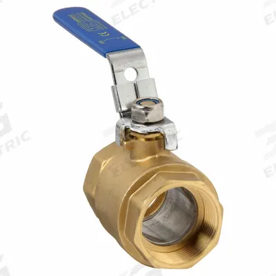 APPROVED VENDOR Manual Two-Way Ball Valve: 1 1/2 in, Brass, Straight, FNPT x FNPT, Two-Piece - Brass Ball Valves