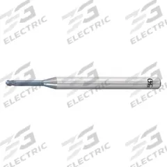OSG Ball End Mill: Carbide, WXS Coated, 3 Flute, 1 mm Mill Dia, 0.75 mm LOC, 50 mm OAL (MPN 3195016)