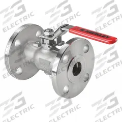 KECKLEY Manual Two-Way Ball Valve: 1 in, 316 Stainless Steel, Straight, Class 300 Flange, One-Piece (MPN BVF1RF4RSSRGSL-100). Key specifications — Brand: KECKLEY; Handle: Locking Lever.