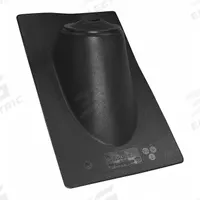 19"H 11"W ThrmPlsc Roof Vent Pipe Boot: For Pitched Roof, Rectangular Base, For 1 Pipes, Rubber (MPN 11930). Key specifications — Top Opening: Open; Material - Collar: Rubber; Brand: OATEY.